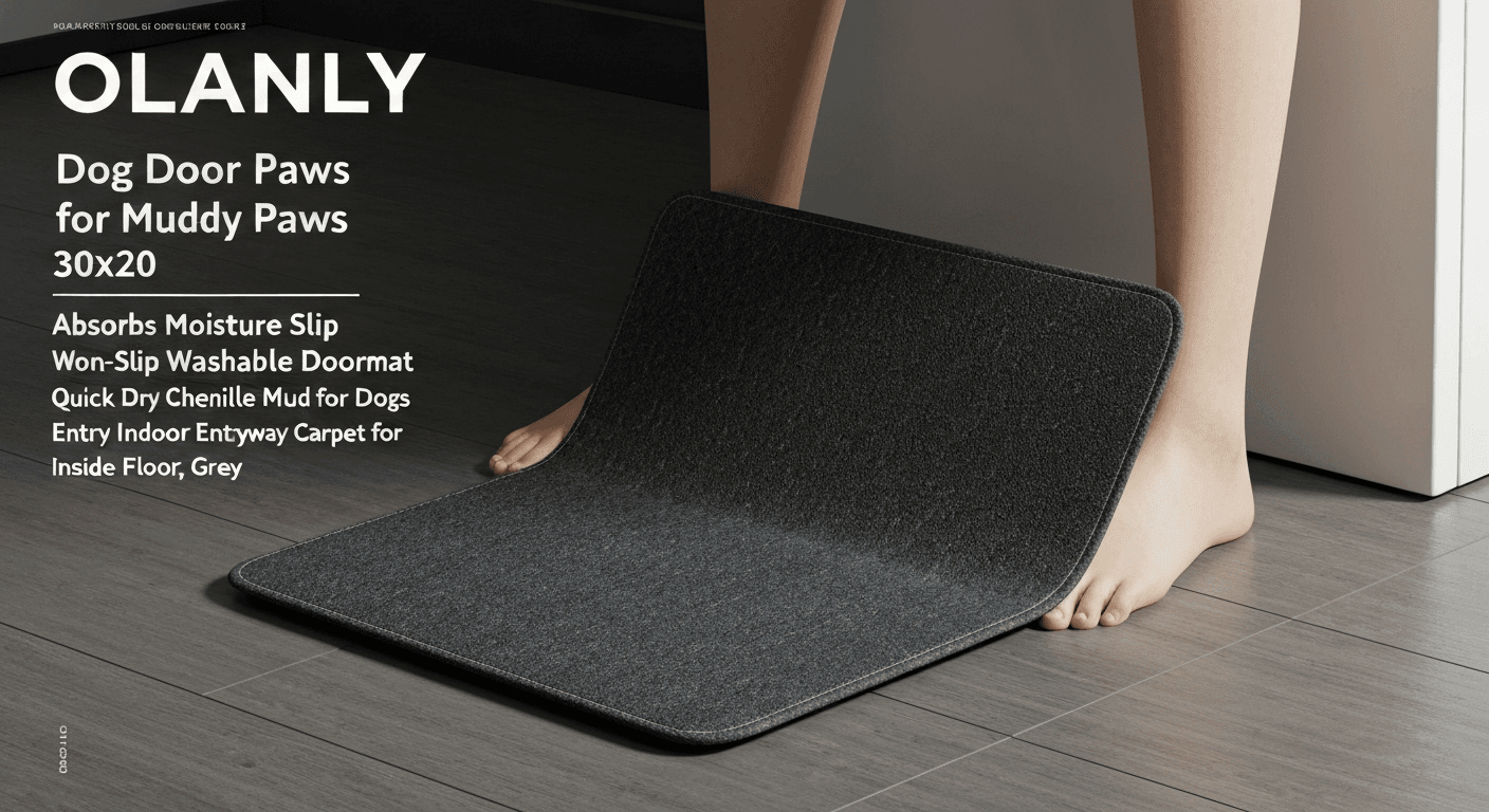 OLANLY Dog Door Mat