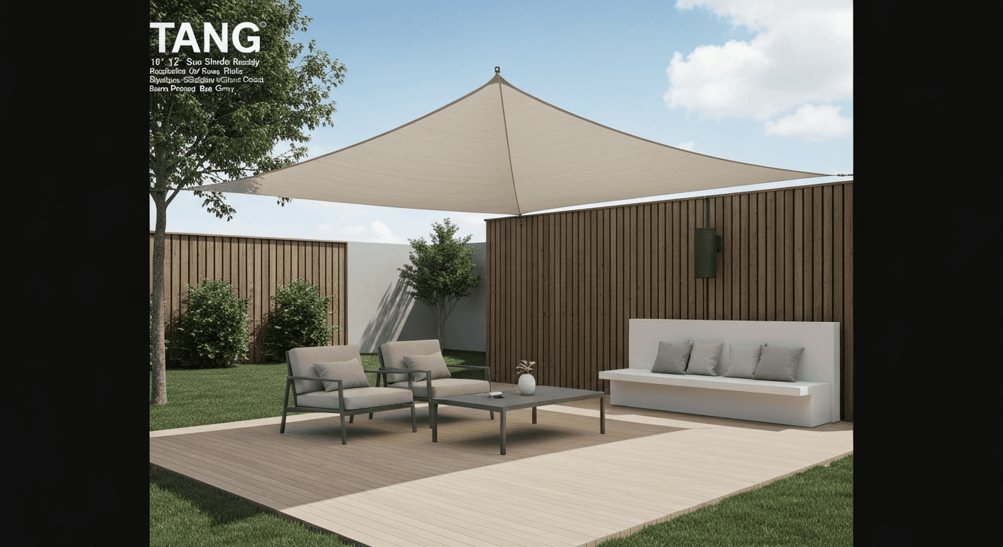 TANG 10' x 12' Sun Shade Sail