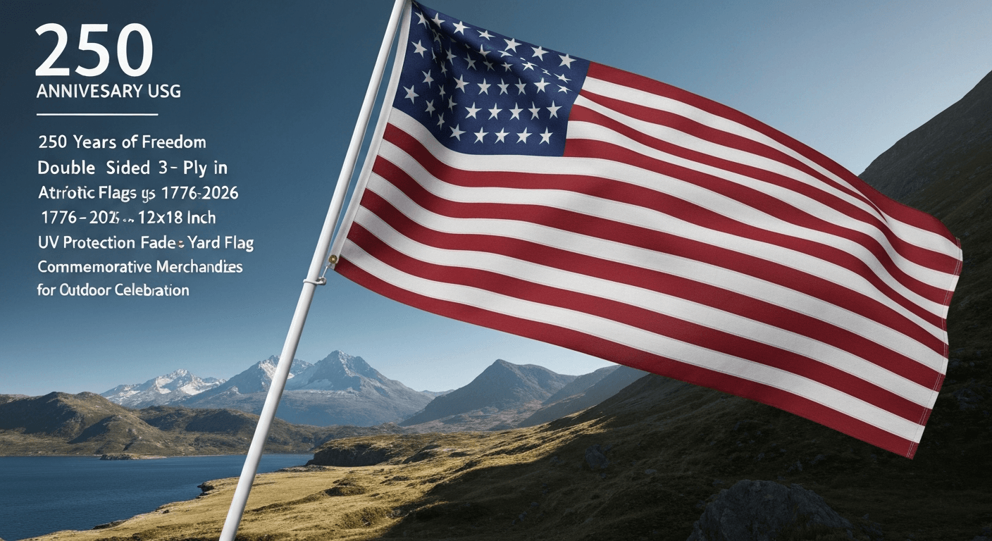 250 Anniversary USA Garden Flag