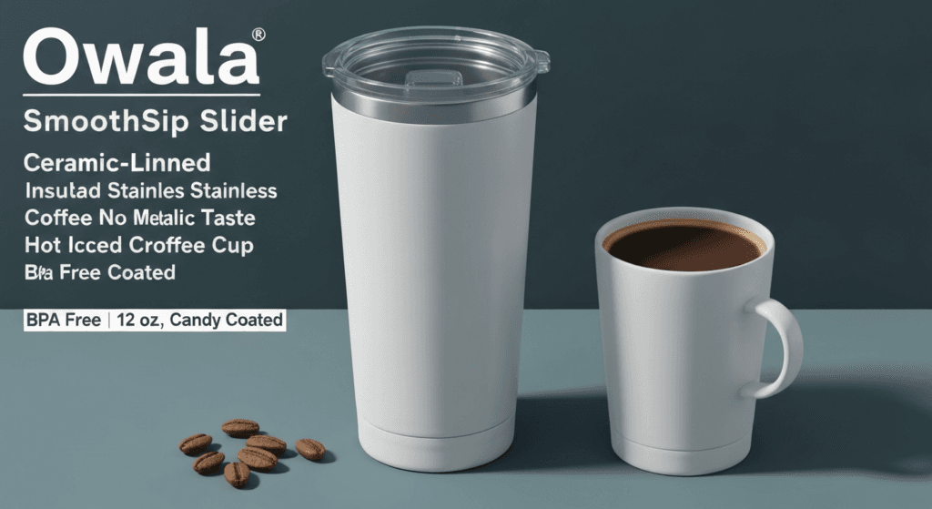 Owala SmoothSip Slider Review: The Ceramic-Lined Tech Stack Disrupting the $40B Coffee Tumbler Market