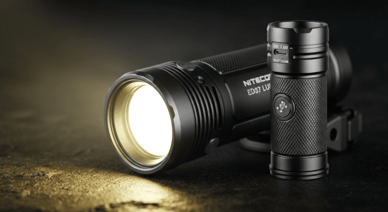 Honest Review of Nitecore EDC37 8000 Lumens Flat Shape Flashlight