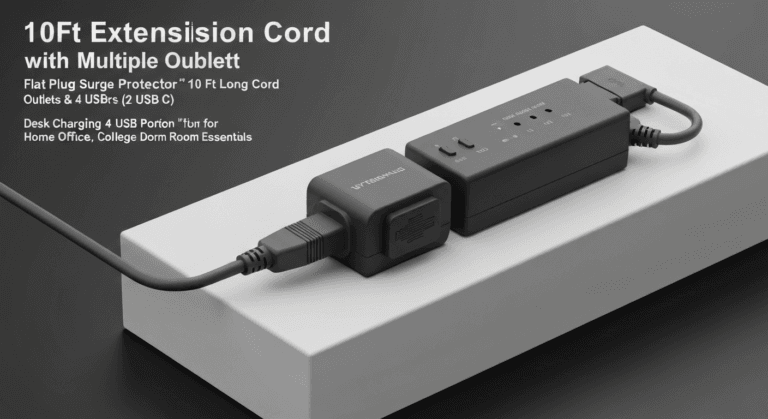 Stop Letting Fire Hazards Steal Your Peace: The 10Ft Flat Plug Power Strip Crackdown